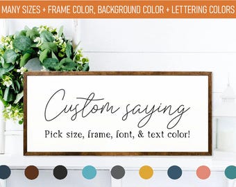Custom Quote Wooden Sign – Personalized Wall Art Decor