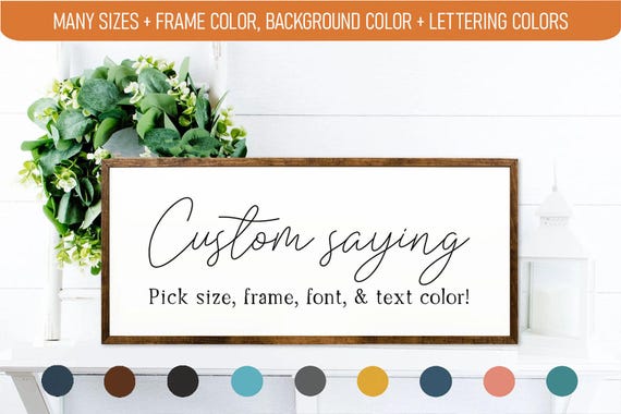 Custom Quote Wooden Sign – Personalized Wall Art Decor