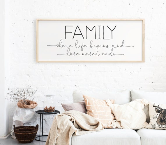 Wood Signs for Home Decor Family Sign Family Quote Sign - Etsy