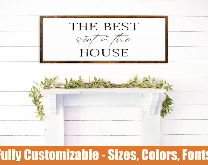 Best Seat in the House, Funny bathroom sign