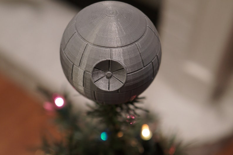 Death Star Christmas Tree Topper 3D Printed Star Wars Etsy