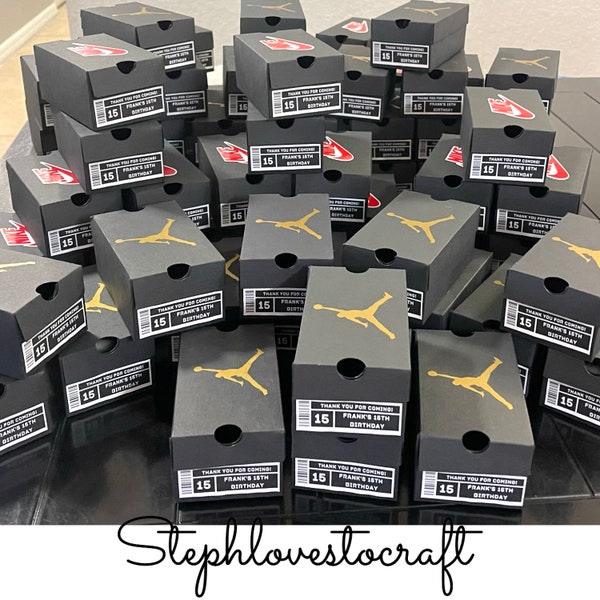 Nike Shoe Box Party Favors Etsy