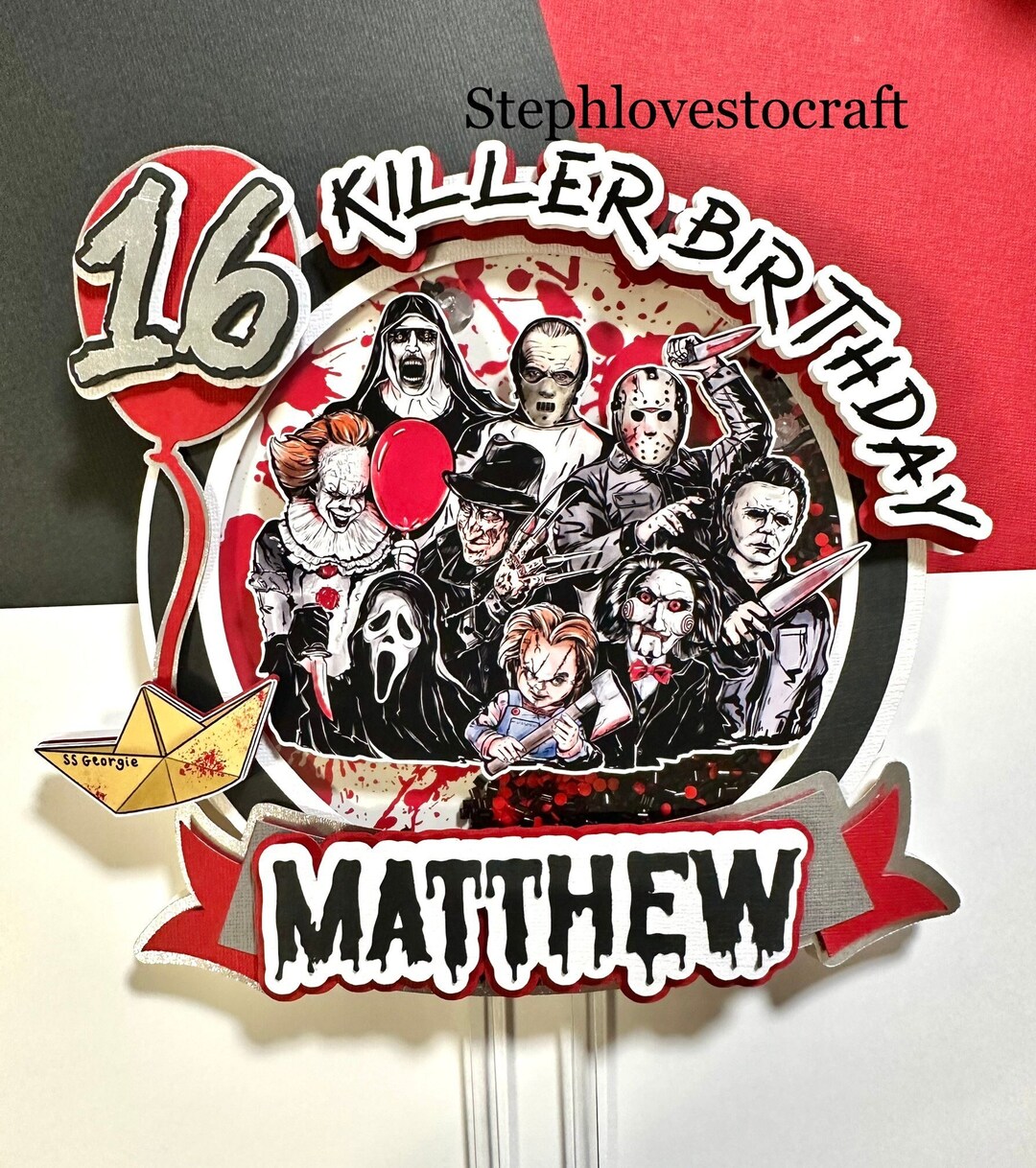 Classic Horror Movie Cake Topper Etsy