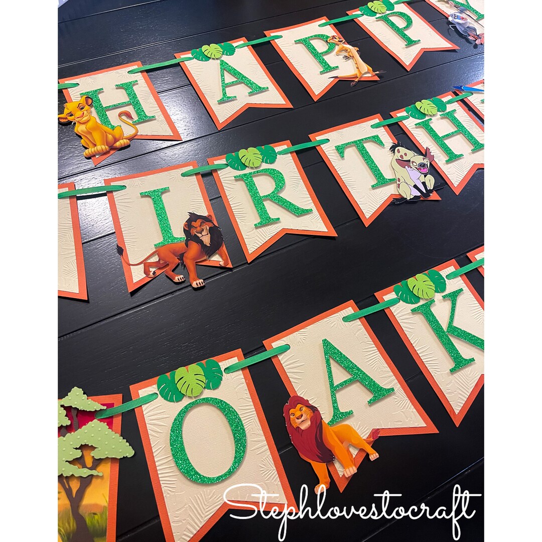 Lion King Inspired Banner - Etsy
