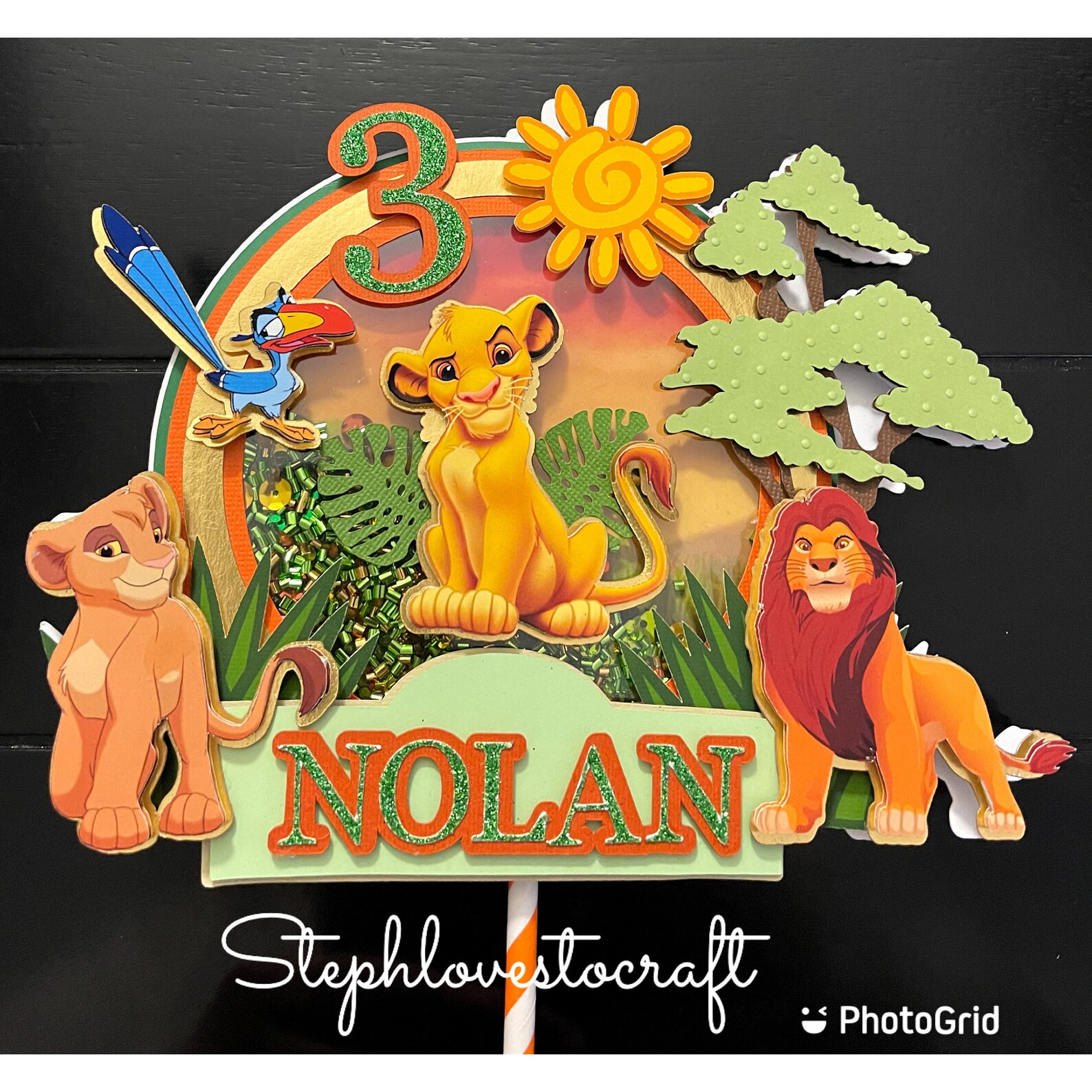 Lion King Inspired Cake Topper With Lights - Etsy