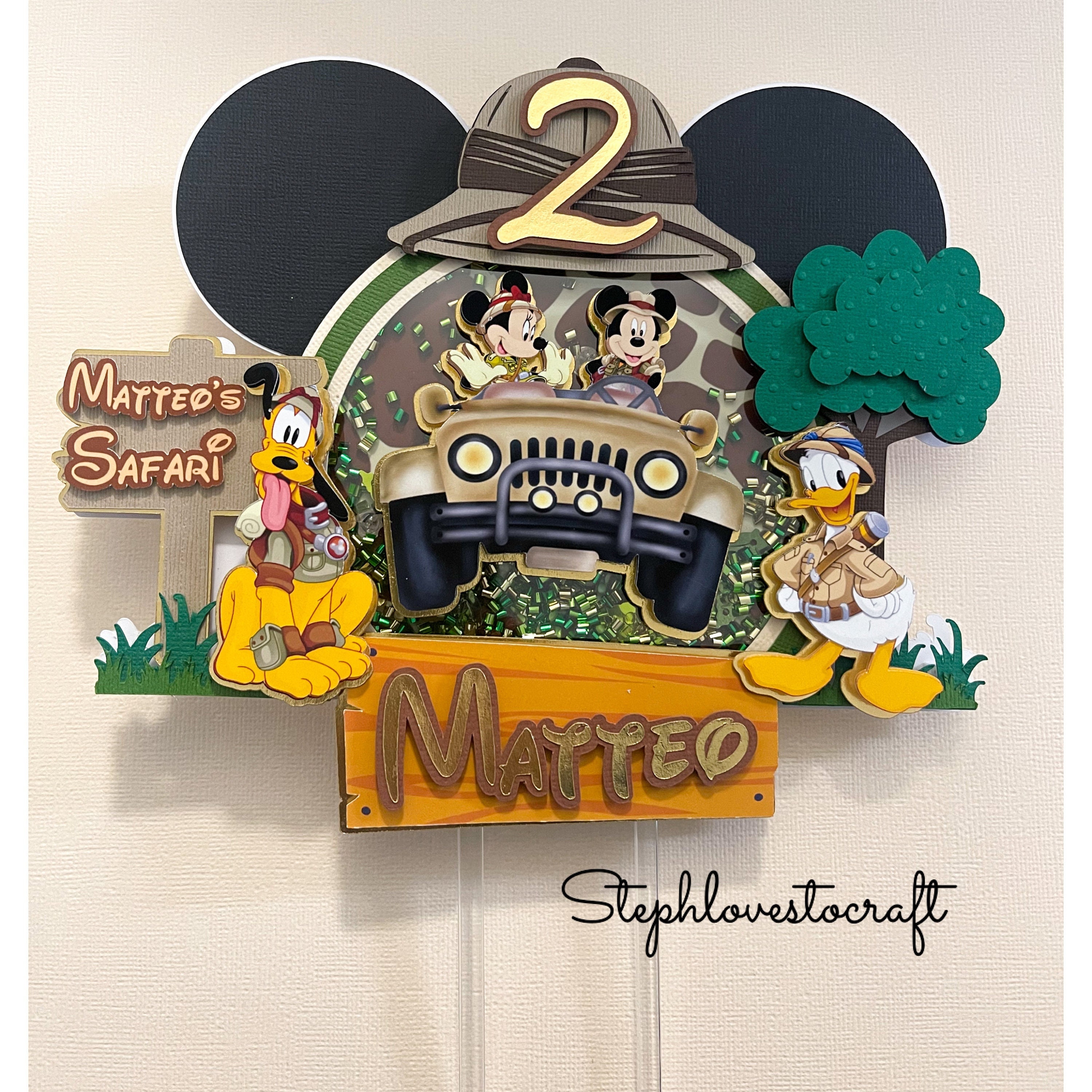 Safari Mouse Topper: 3D Customize Mickey or Minnie -  Portugal
