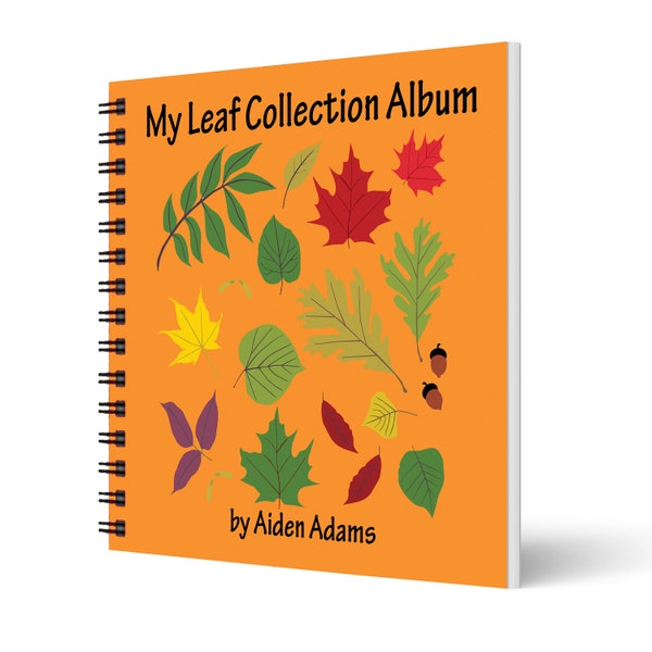 My Leaf Collection Album: A Hardcover Album with Envelope Pockets for Collecting Leaves