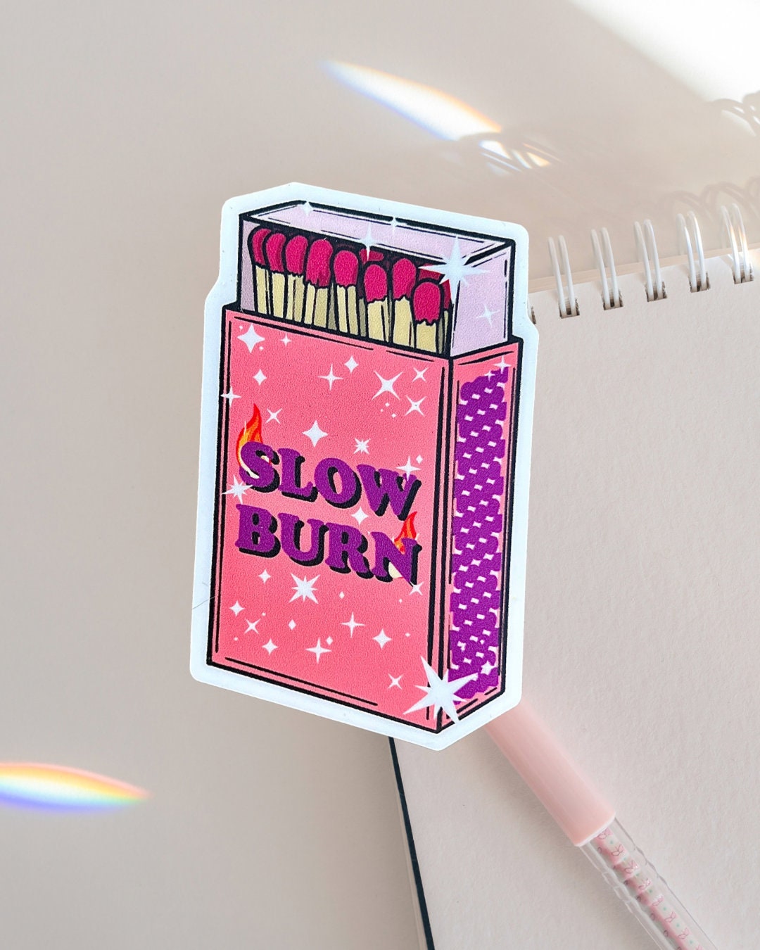 Slow Burn Romance, Booktok Sticker for Sale by kristinakoinis