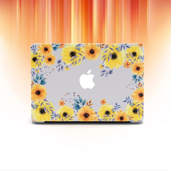 sunflower macbook case