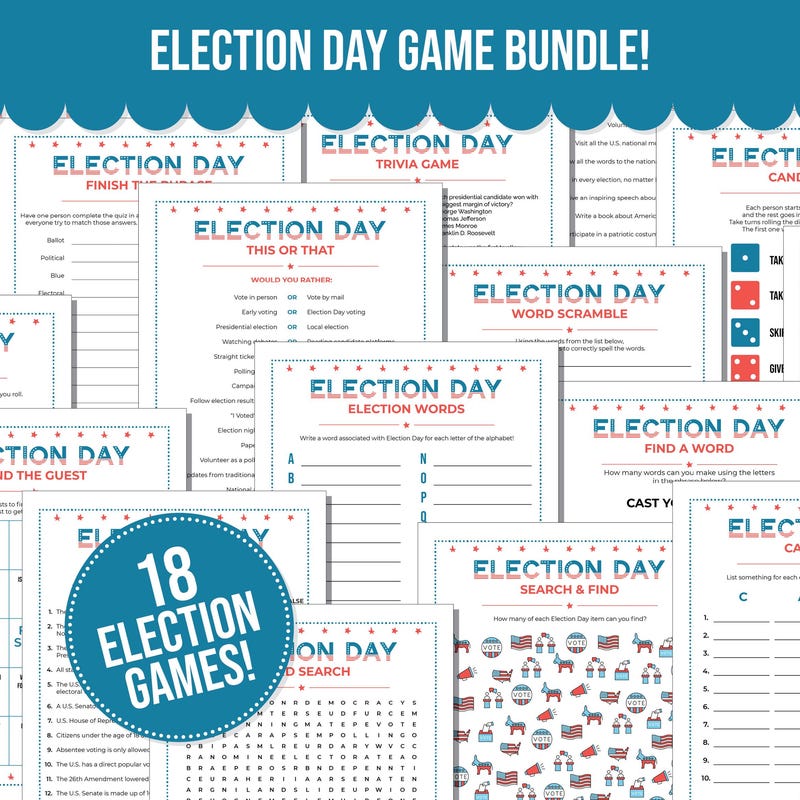 Election 2024 drinking games Etsy.de