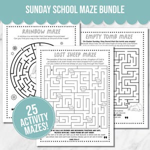 Christian Printable Activity, Kids Sunday School Mazes, Homeschool Bible Activities, Bible Verse Study Unit, Sunday School Activity Pages