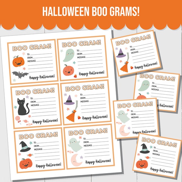 Halloween Boo Gram Fundraiser Flyer PTO Halloween Candy Gram Fall School Fundraiser Flyer