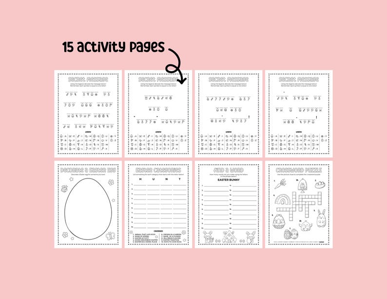 Easter Activity Bundle With Easter Coloring Pages, Printable Easter ...