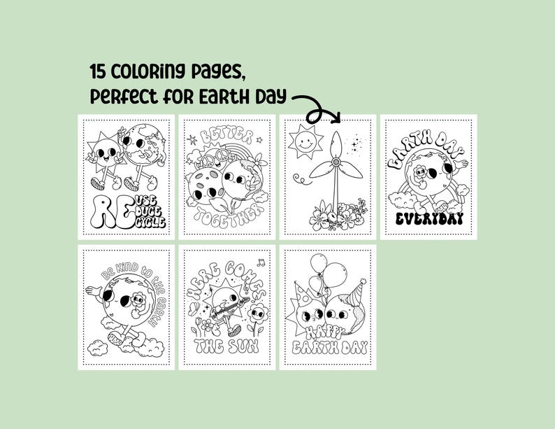 Earth Day Printable Activity Bundle with Coloring Pages, Word Search, Word Scramble, Games & Maze Activities! Earth Day Kids Activities image 7