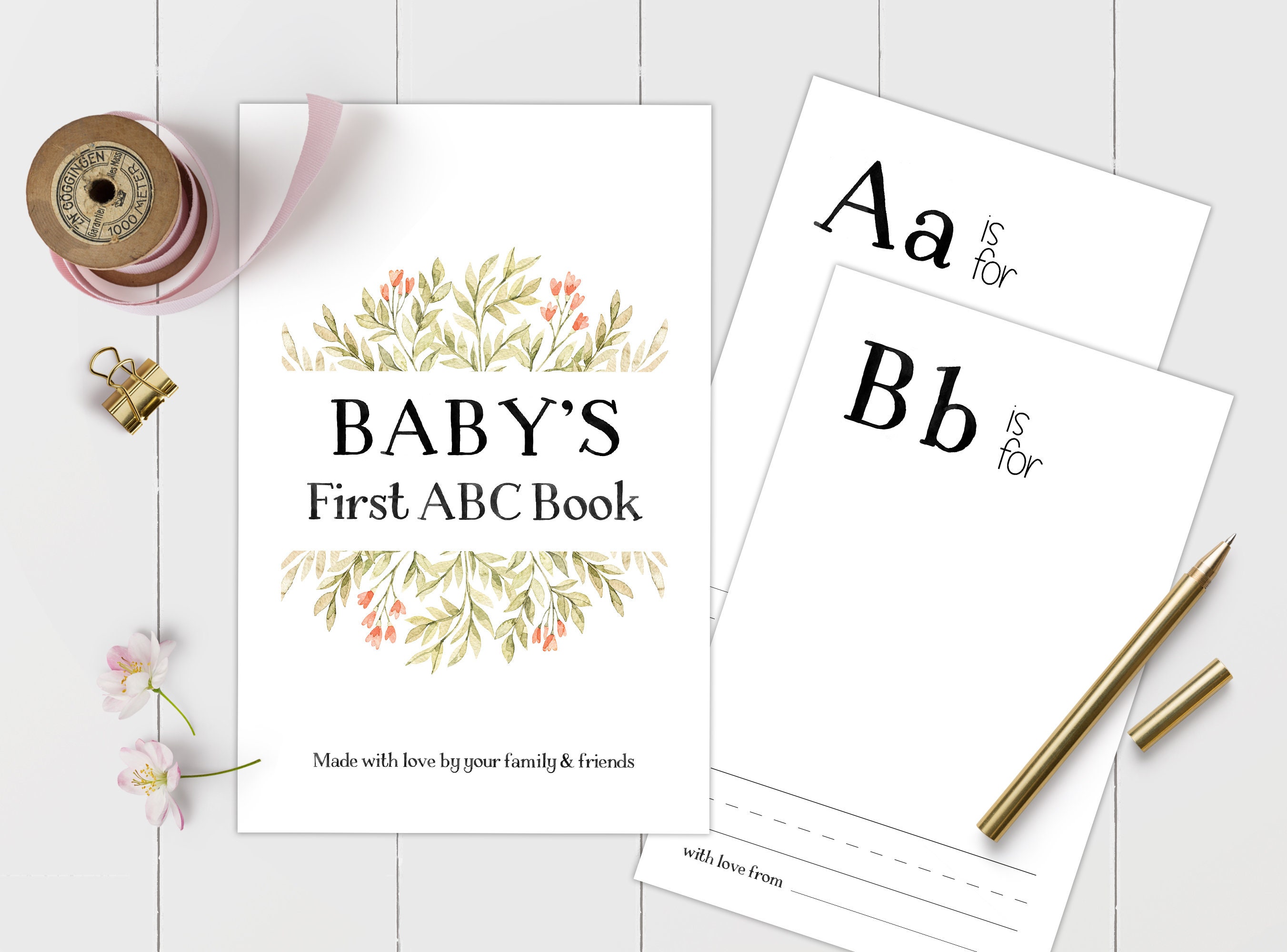 Baby's First ABC Book First Alphabet Book Printable Baby | Etsy