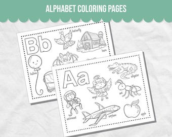 Alphabet Coloring Pages, Easy Preschool Coloring Pages, Preschool Curriculum, Preschool Letters, Preschool Alphabet, Preschool Worksheet