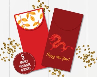 Lunar New Year Money Envelope, Year of the Horse Red Envelopes, Chinese New Year Envelope, Li Xi, Hongbao, Lucky Envelope