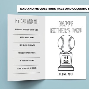 All About Dad Printable Book for Father's Day, Perfect Father's Day ...