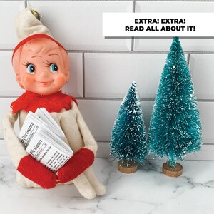 Mini Newspaper for Elf, Easy Elf Activity, Elf Newspaper From the North ...