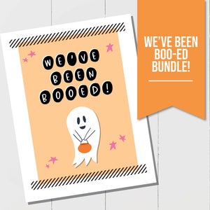 You&#39;ve Been Booed Printable for Instant Download, You&#39;ve Been Booed Kit, Halloween Boo Kit, We&#39;ve Been Booed, Neighborhood Booed Sign