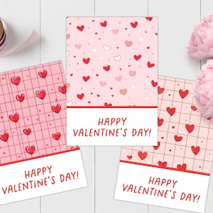 Valentinstag Mini Cookie Karte, druckbare Mini Cookie Karte, Cookie Valentinstage druckbare Cookie Karte zum sofortigen Download