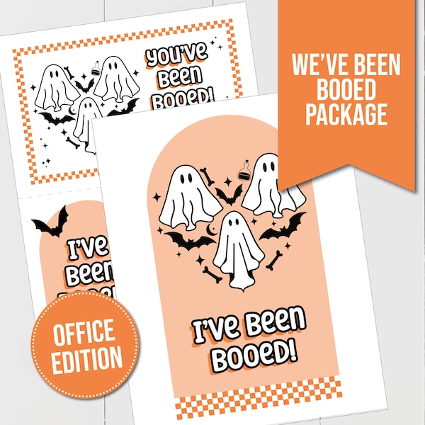 I've Been Booed Coworker Game, You've Been Booed for Office, Halloween Boo Kit, We've Been Booed, Office Booed Sign