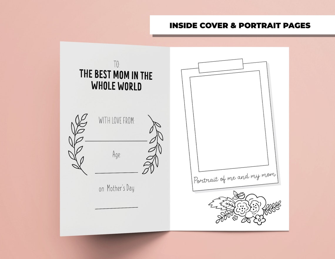 All About Mom Printable Book for Mother's Day Perfect - Etsy