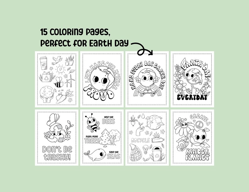 Earth Day Printable Activity Bundle with Coloring Pages, Word Search, Word Scramble, Games & Maze Activities! Earth Day Kids Activities image 6