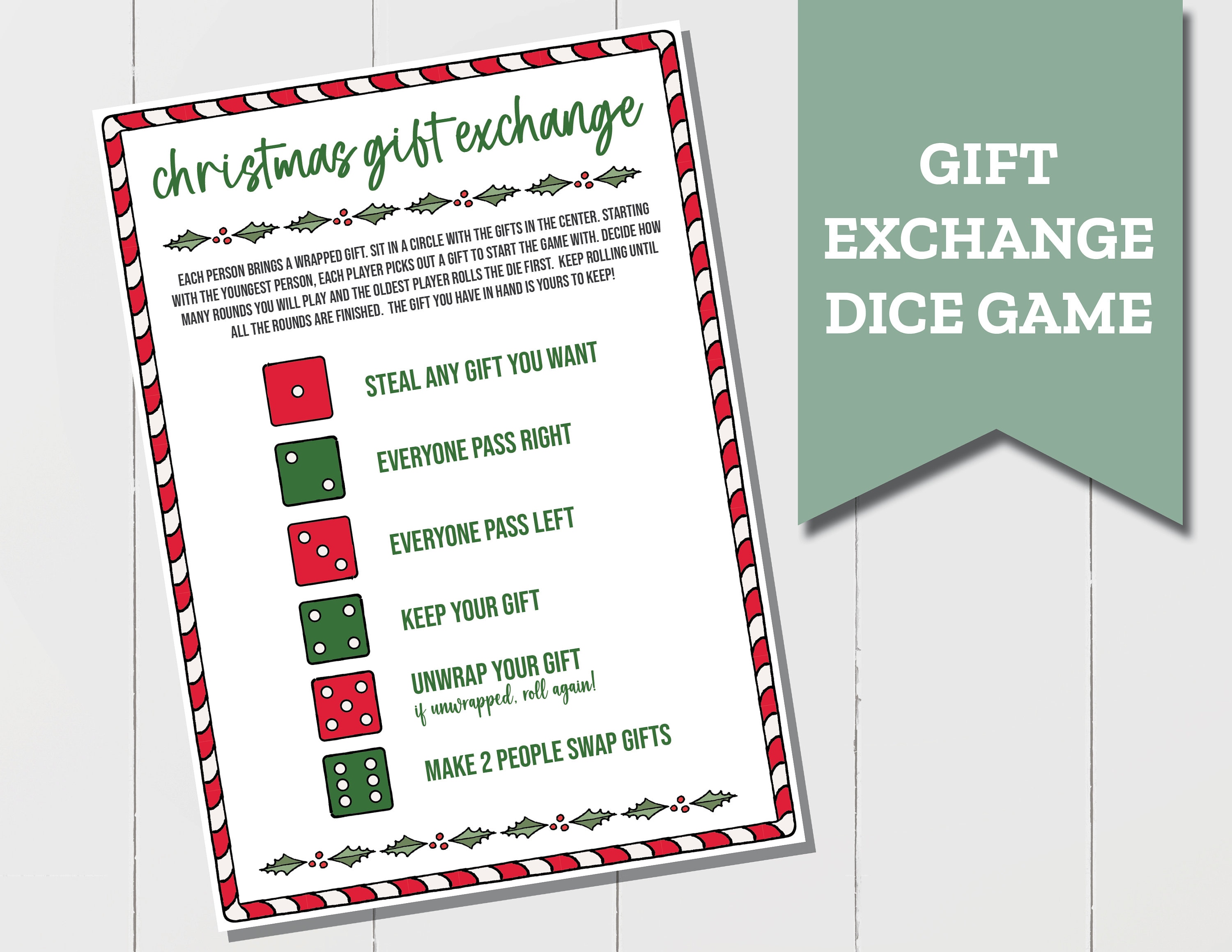 Switch Steal Unwrap Gift Exchange Dice Game - Play Party Plan