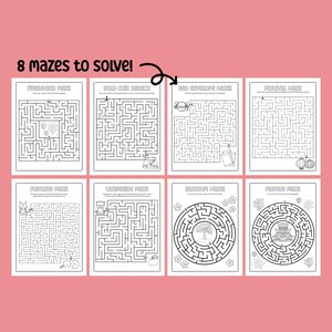 Lunar New Year Printable Activity Bundle with Coloring Pages, Word Search, Word Scramble, Games, Mazes! Chinese New Year Kids Activities image 4