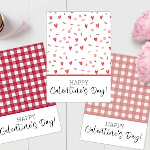 Galentine's Day Mini Cookie Karte, druckbare Mini Cookie Karte, Cookie Valentinstage, druckbare Cookie Karte zum sofortigen Download