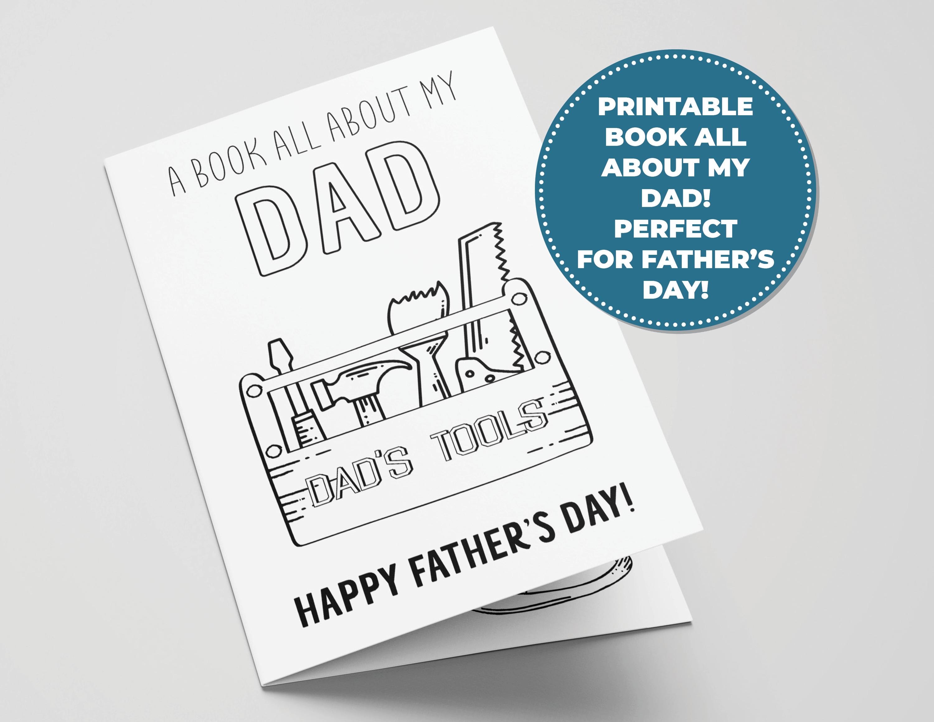All About Dad Printable Book for Father's Day, Perfect Father's Day ...