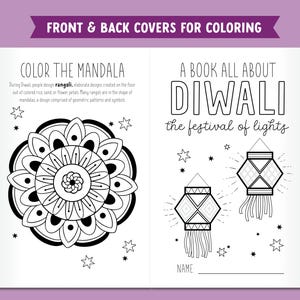 Alles über Diwali – Druckbares Buch, perfekte Diwali-Aktivität für Kinder, tolle Ergänzung zur Diwali-Dekoration, Diwali-Geschenk für Kinder Bild 6