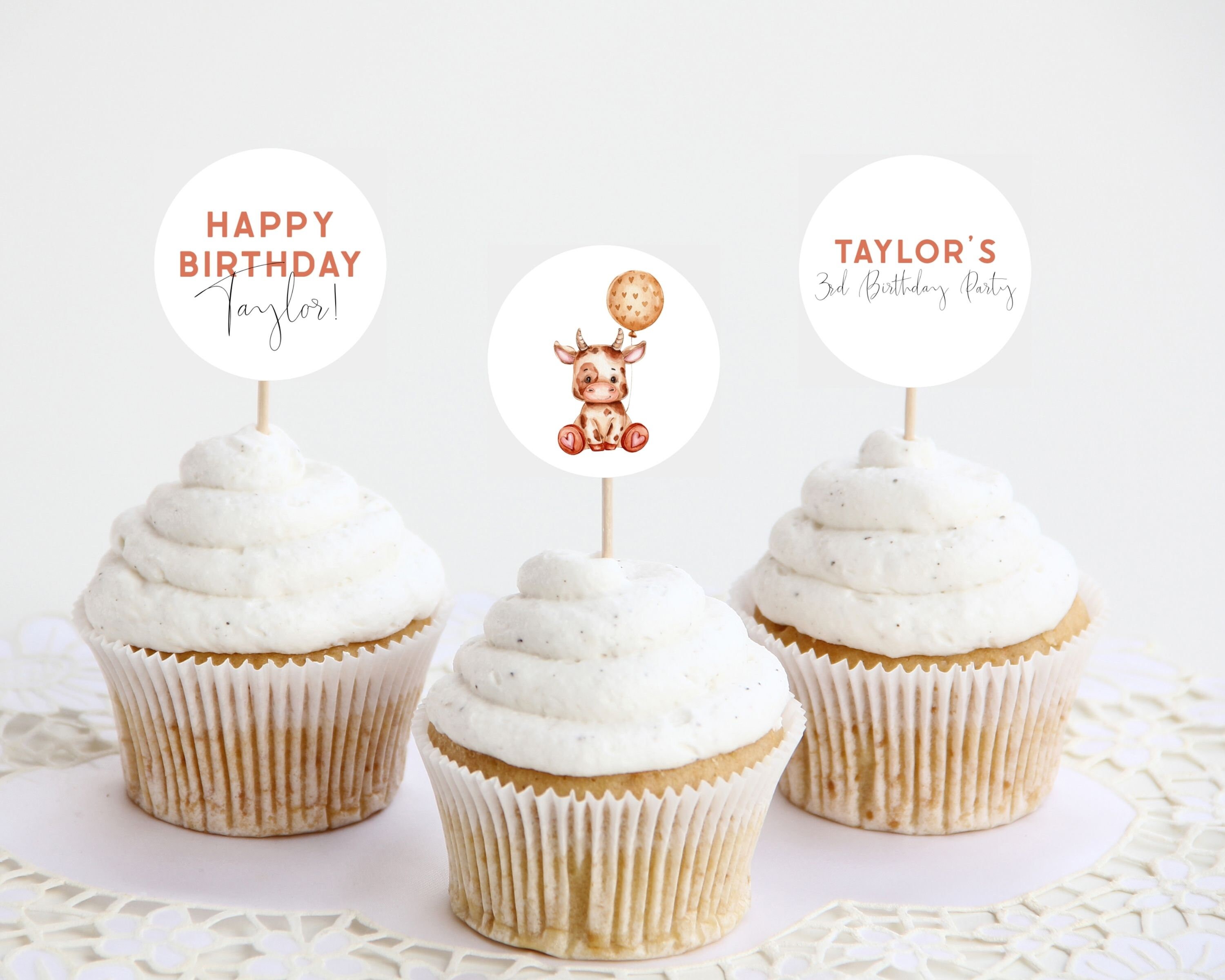 Décorations De Fête Sur Le Thème De La Vache - Fournitures De Fête D' Anniversaire - Bannière