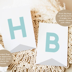 Bear Happy Birthday Banner Template. Editable Beary 3rd Birthday Boy ...