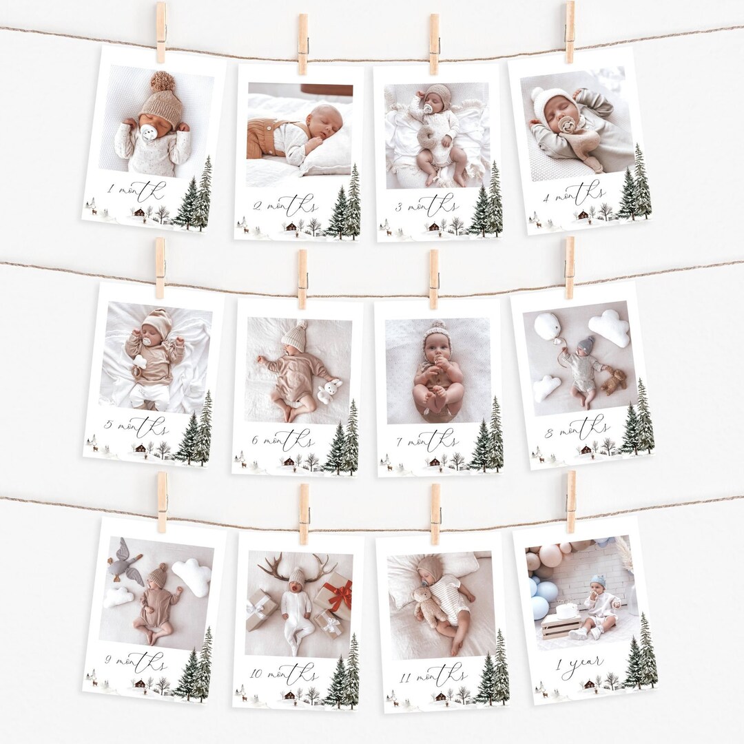 Winter Onederland Photo Banner Template, Onederland 1st Year Photo ...