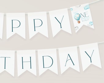 What A Onederful World Banner Fotografico Primo Compleanno Ragazzo, Tema Viaggio, Con Cornici Per Foto 0-12 Mesi