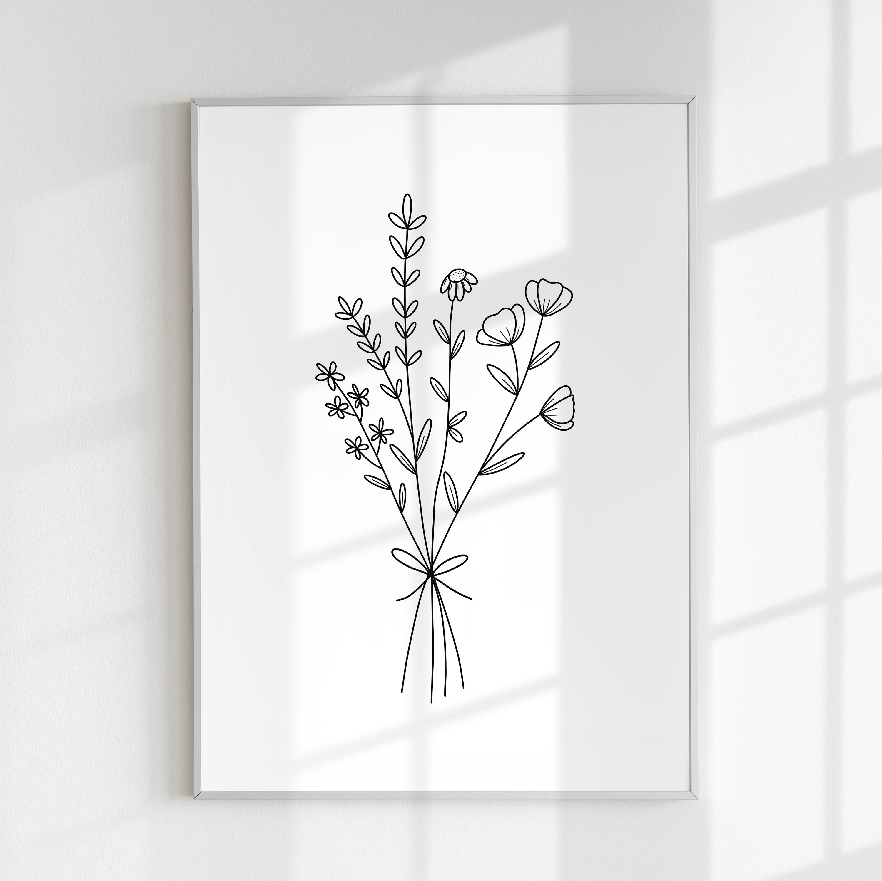 Floral Bouquet Digital Art Print | Printable Poster, Housewarming ...