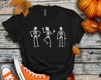 Skeleton shirt, Spooky scary shirt, Halloween tee, Scary Skeleton shirt, Dancing skeletons, Spooky Scary skeletons