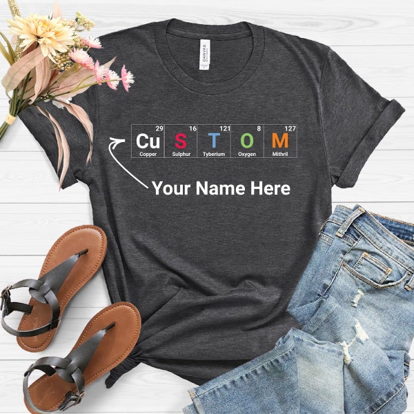 Elements Shirt,Element Symbols T-Shirt,Chemistry T shirt,Science Shirt,Funny Chemistry Tee,Periodic Table Elements Shirt,Teacher Shirt