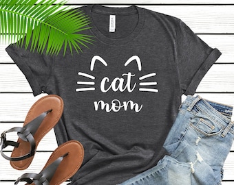 Cat Mom Shirt, Gift to Mom, Pet Lover Shirt, Cat Shirt, Cat Mama T-Shirt, Cat Lover Gift, Mother Day shirt