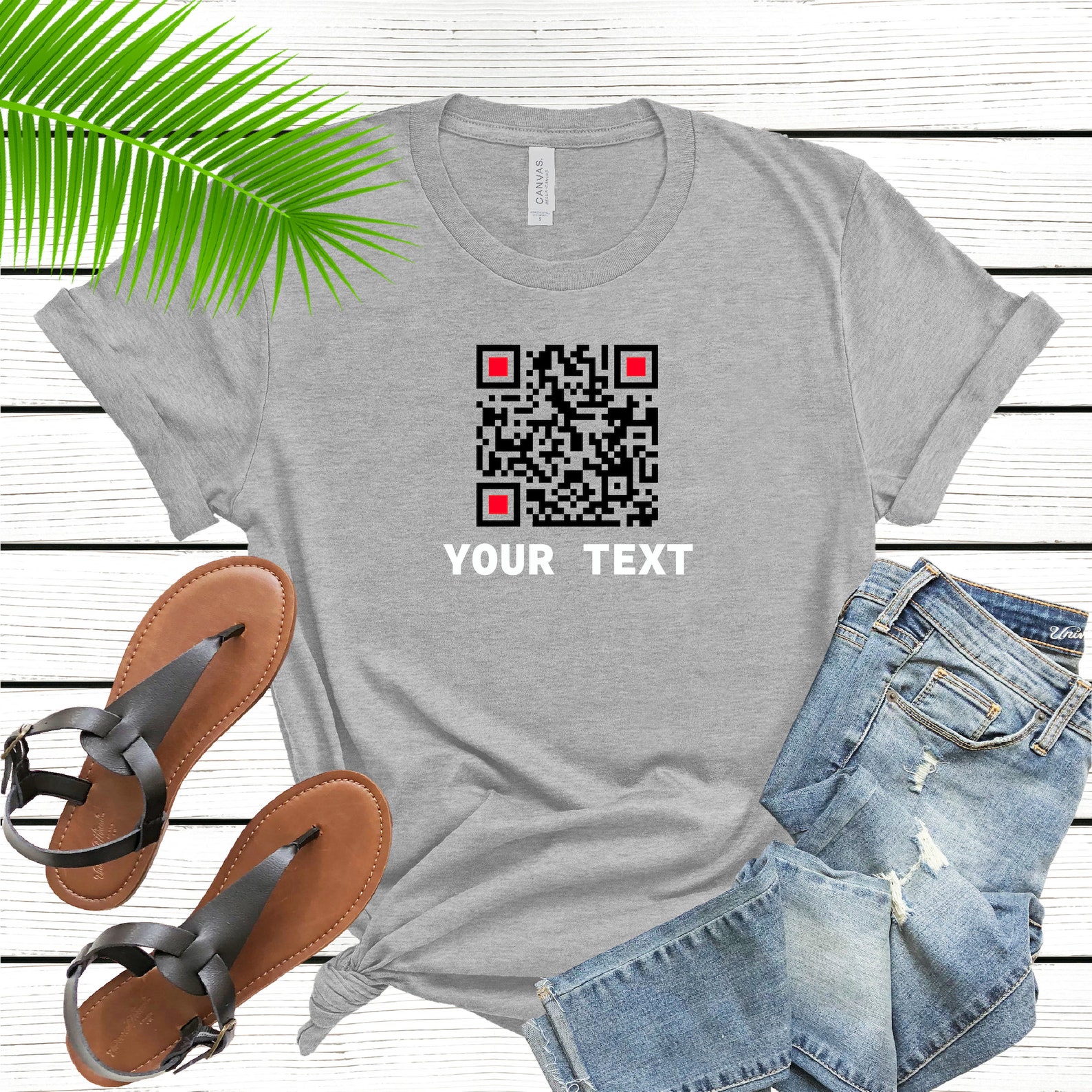 Custom QR Code Shirts Make It Go to Any Web Address or Link Etsy