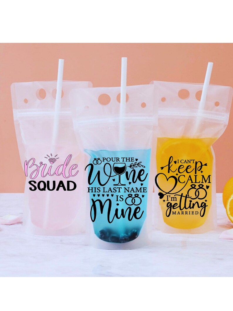 Drink Pouches / Alcohol / Adult Drinks Pouches / Booze Pouches Etsy