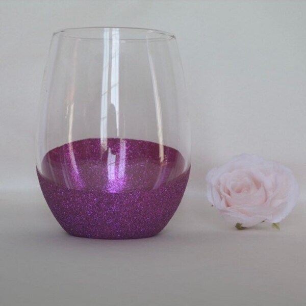 Glitter wine glass,glitter stemless wine glass,glitter stemless wine glass,glitter wine glasses,wine glass dipped in glitter, glitter dipped