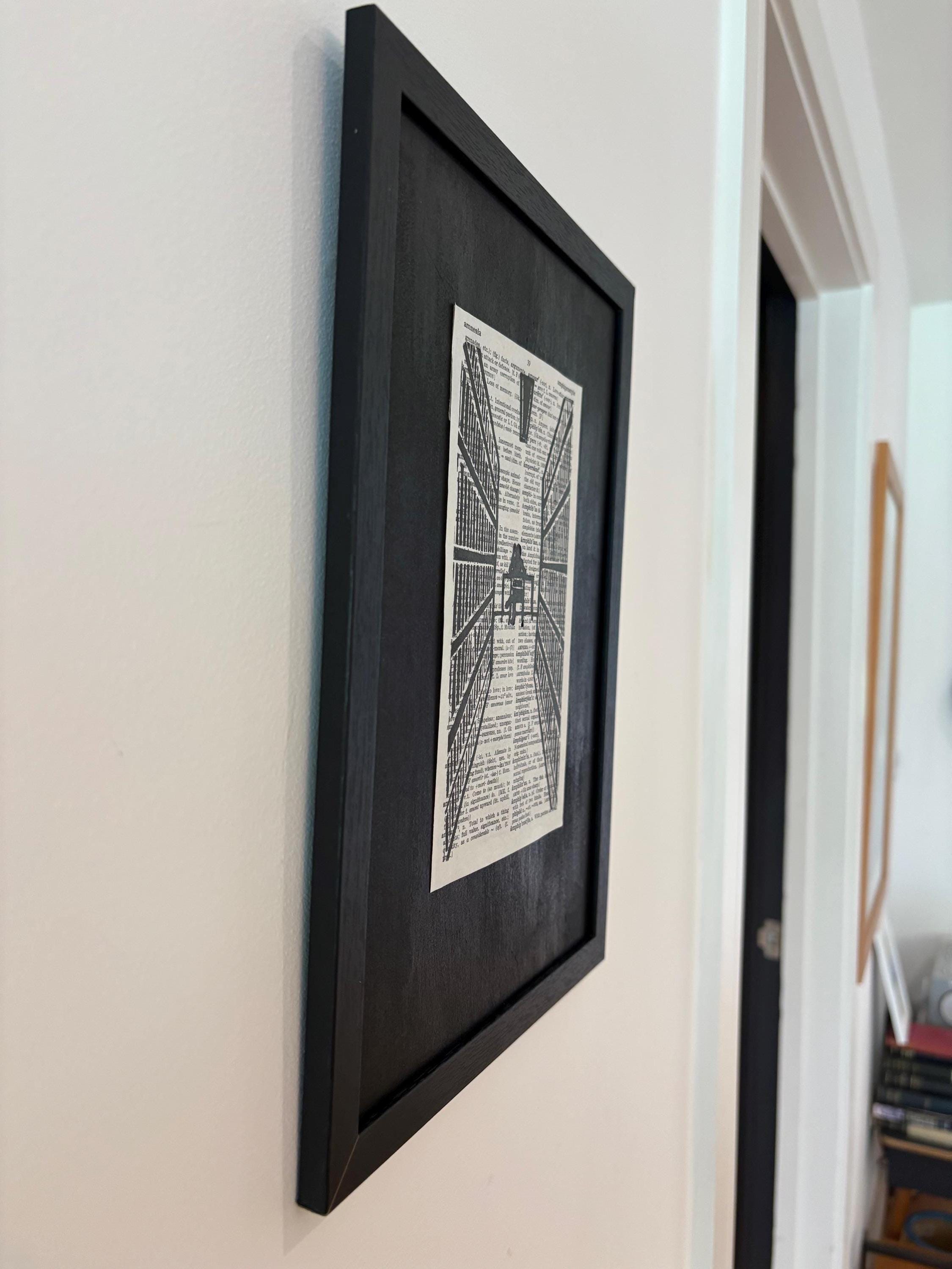 Linocut Library In the Library | Limited Edition Linocut Print - Comes With a Free ...