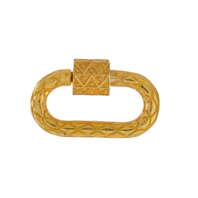 Harlequin Carabiner Double Strand Bracelet Paperclip Chain 925 Silver 18 Ct Gold Plating