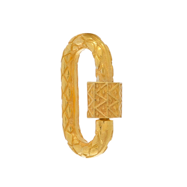 Harlequin Carabiner Double Strand Bracelet Paperclip Chain 925 Silver 18 Ct Gold Plating