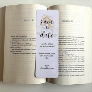 Marque-pages personnalisés "Retenez cette date" unique marque-page "réservez ces dates" pour mariage, réservez des dates, faites des économies pour le mariage, réservez des dates