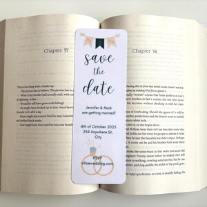 Marque-pages personnalisés "Retenez cette date" unique marque-page "réservez ces dates" pour mariage, réservez des dates, cartes réservez des dates, mariage