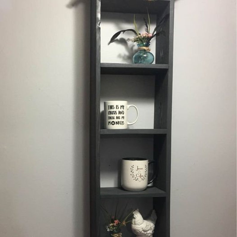 Hanging Rope Ladder Shelf Etsy